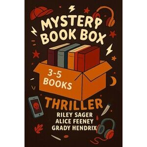 5 LB Mystery Thriller Book Box Bundle | Suspense Twisty Fiction Surprise Lot